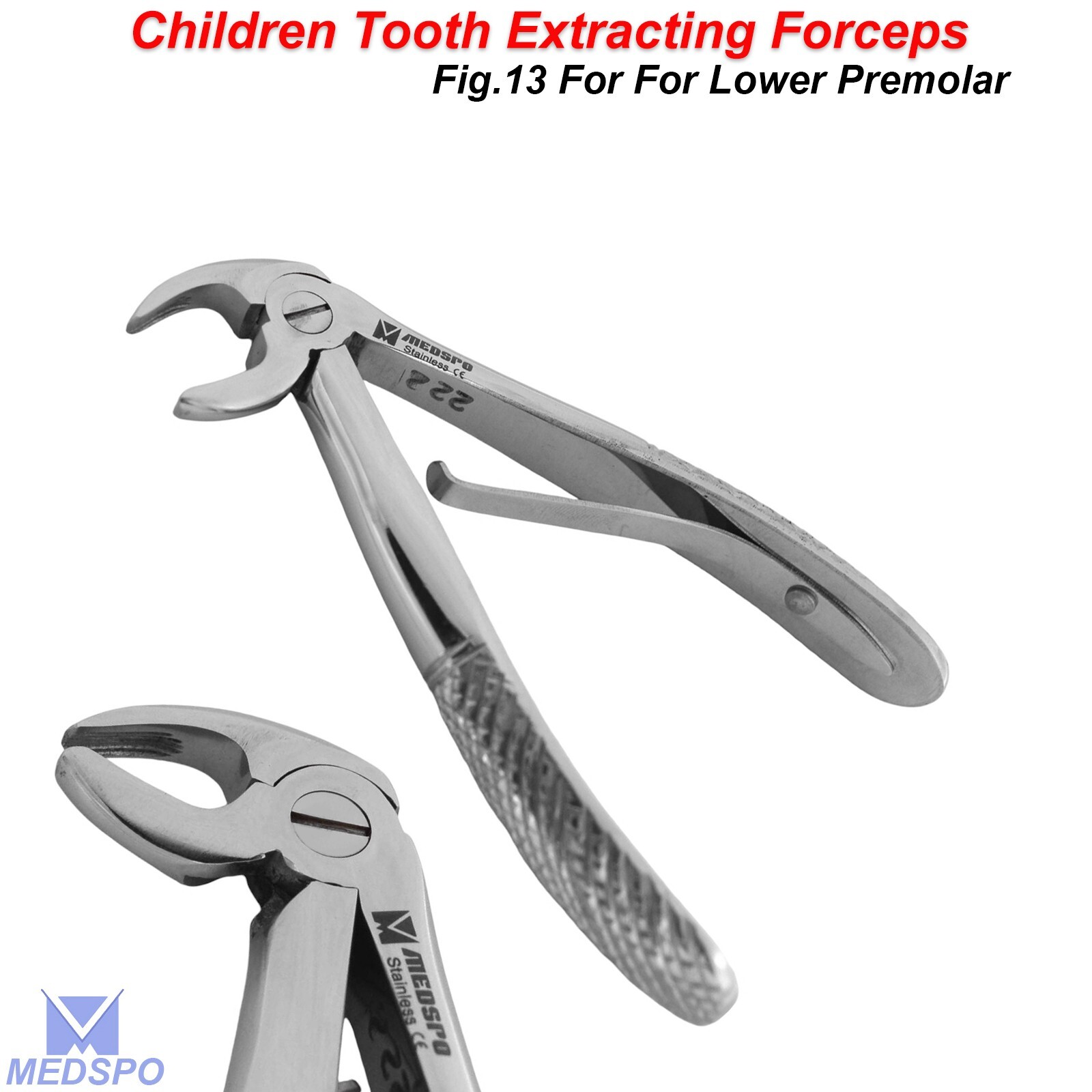 Oral Surgery Children Tooth Extracting Forceps Fig.13 Lower Premolar Surgical CE