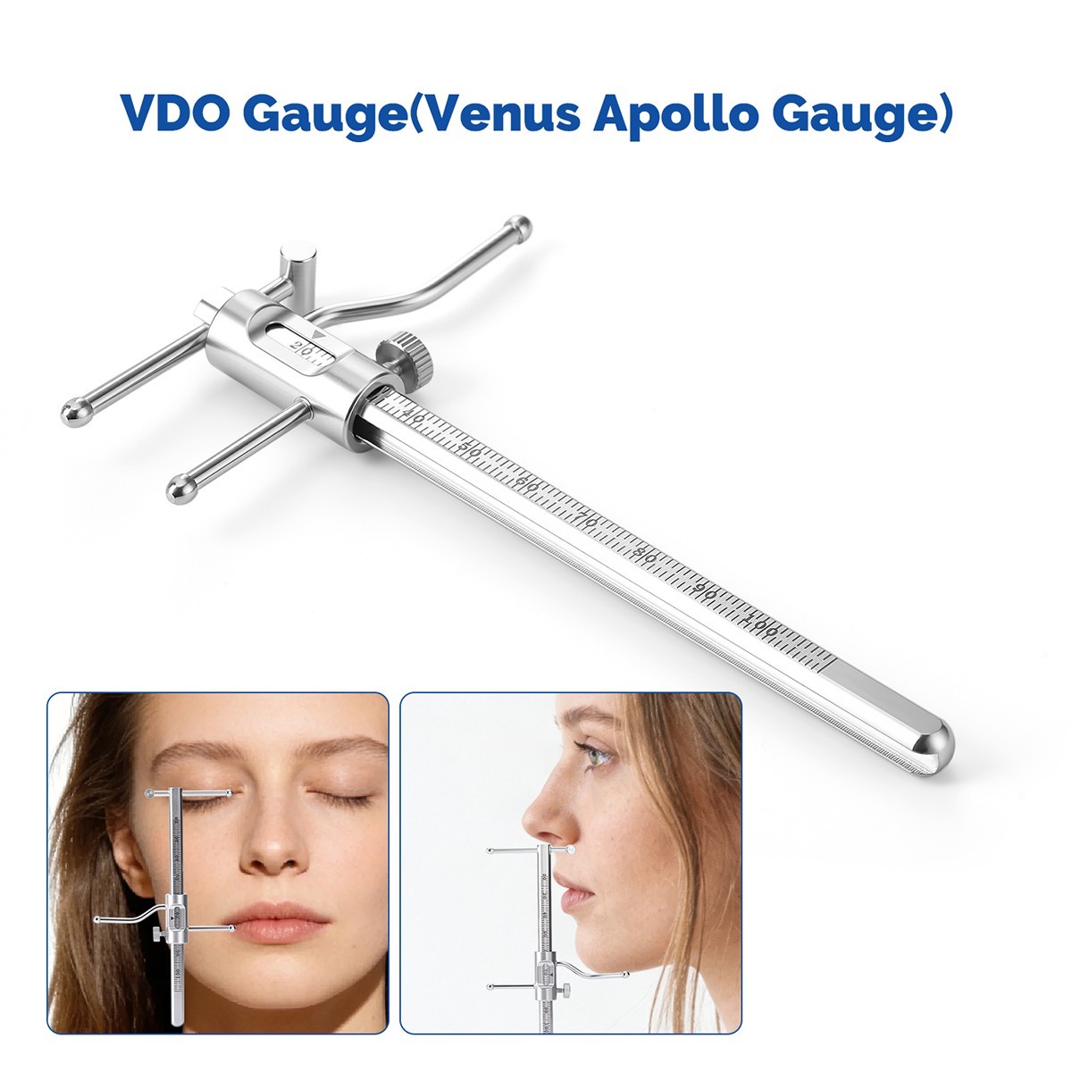 Dental Ruler VDO Gauge Implant Venus Apollo Gauge Prosthodontics Occlusion Gauge