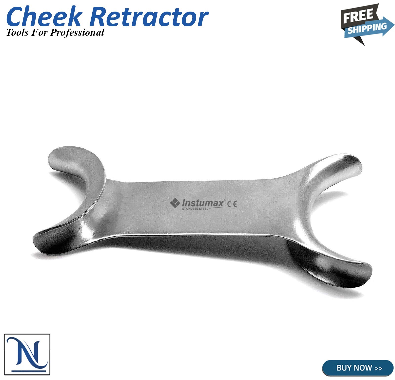Dental Cheek Retractor Lip Tongue Mouth Opener Retractor 10CM NEW Set of 3 PCS