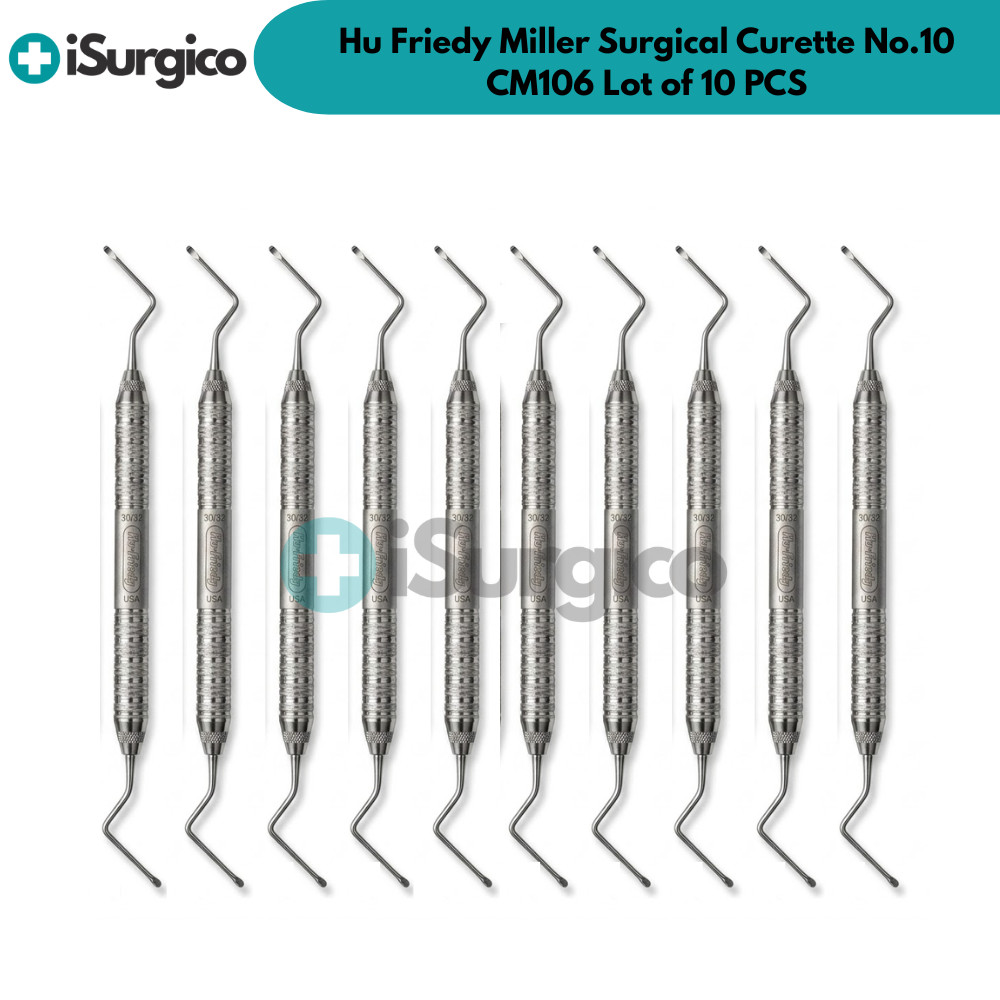Hu Friedy Miller Surgical Curette No.10 CM106 Lot of 5 PCS