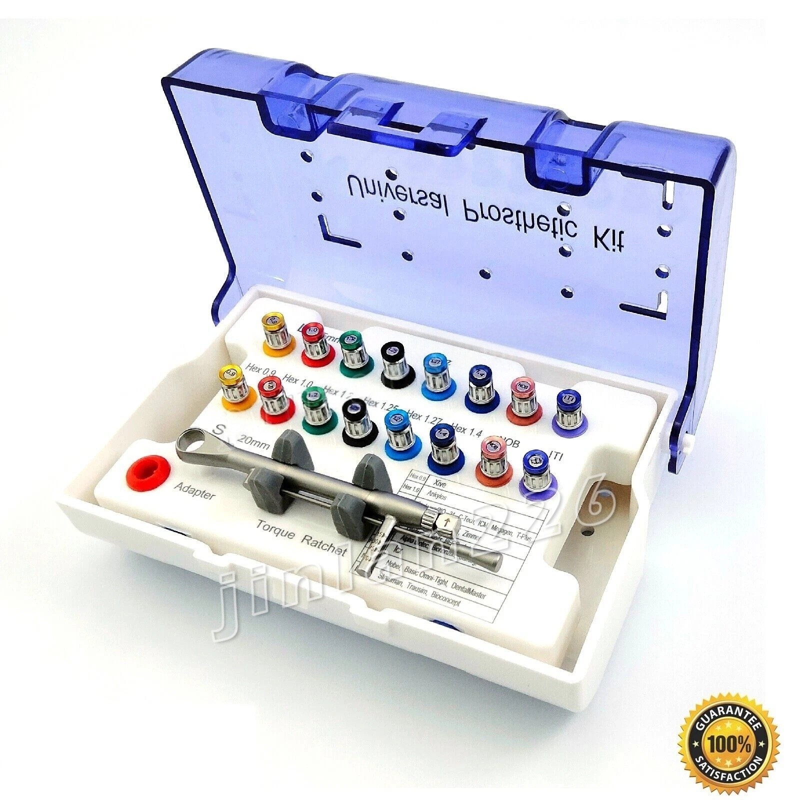Universal Prosthetic Restoration Hand Driver Kit Dental Implant Instrument Tools