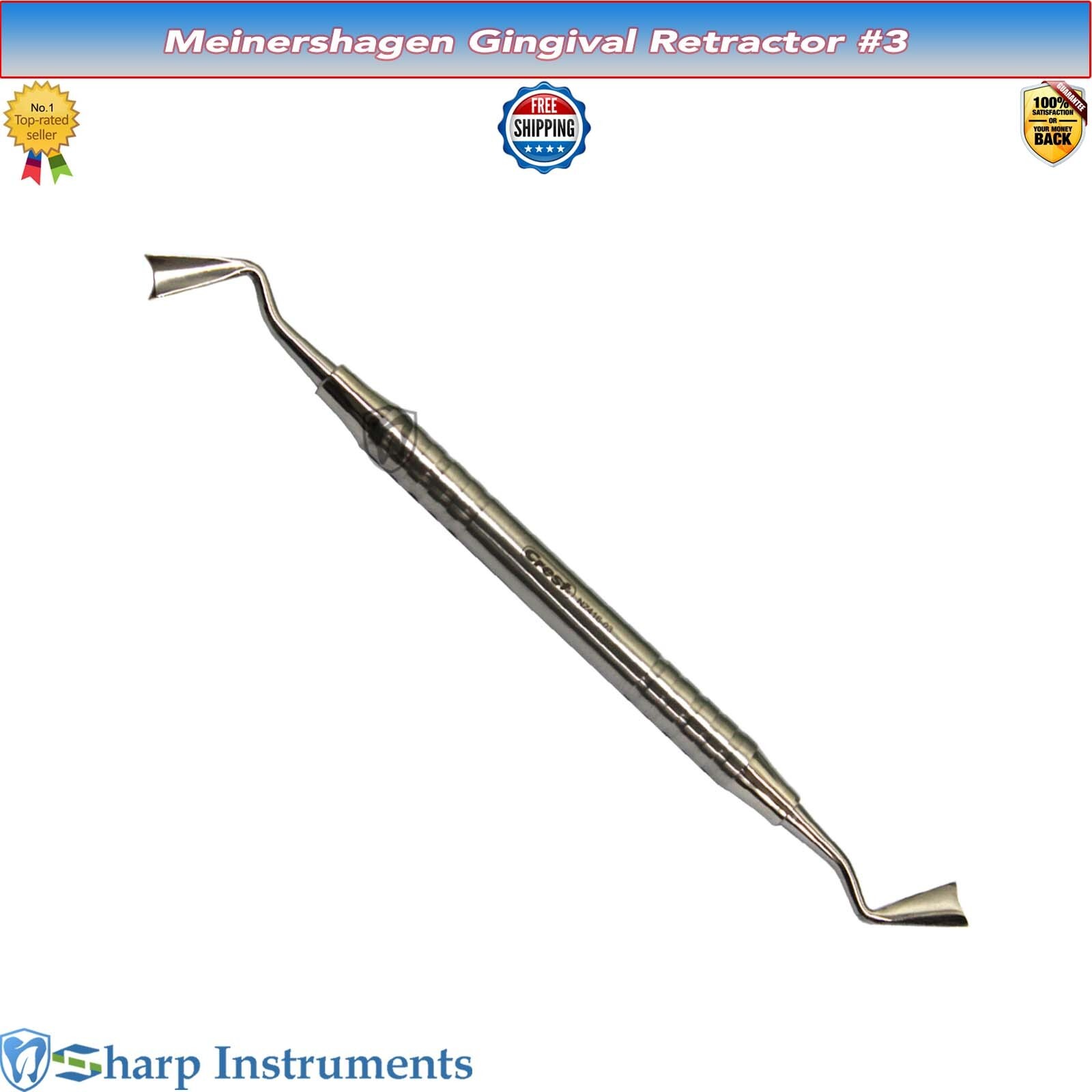 3 Meinershagen Gingival Retractor Upper Central Incisors Dental Instruments