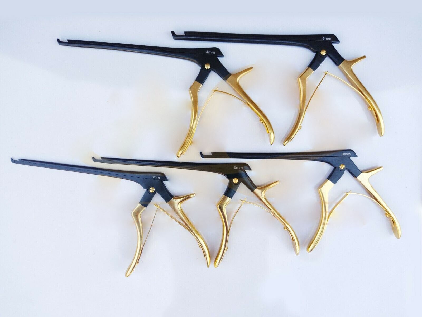 Kerrison Rongeurs Complete Kit 7 inch of 5 Pieces (1 to 5mm) Cervical Orthopedic