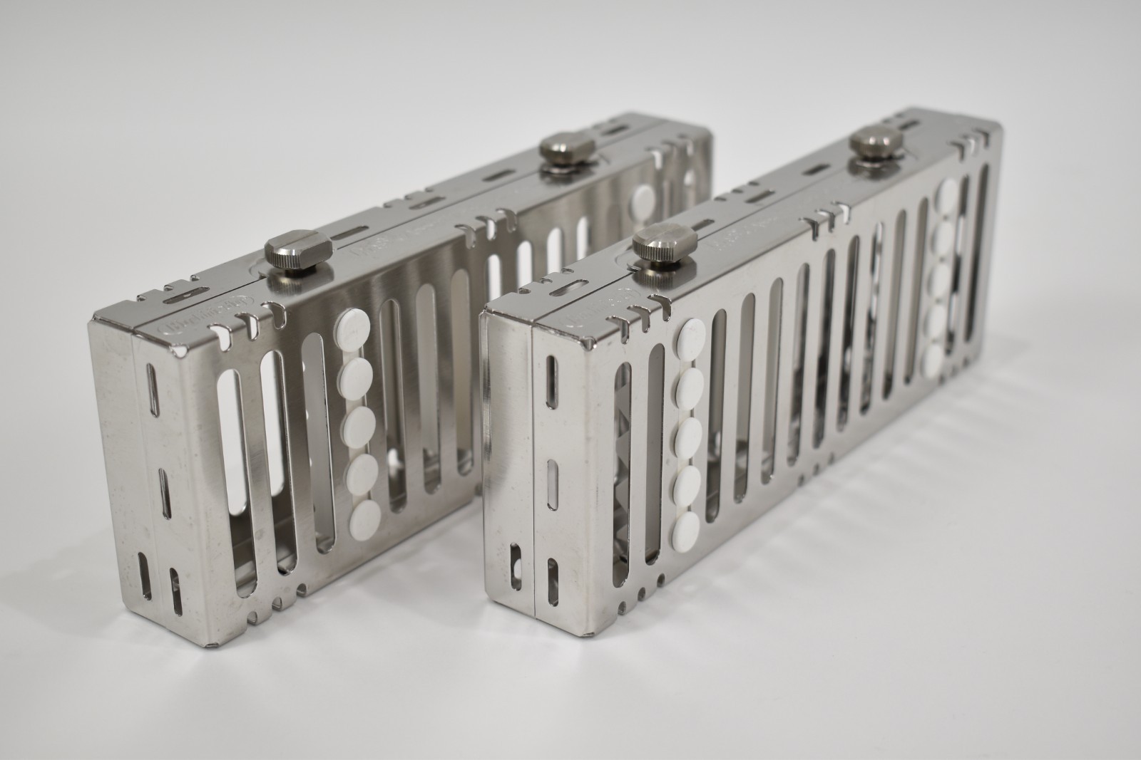 TWO Hu-Friedy IMS Signature Series 5 Instrument Cassettes White 3″ x 8″ x 1.25