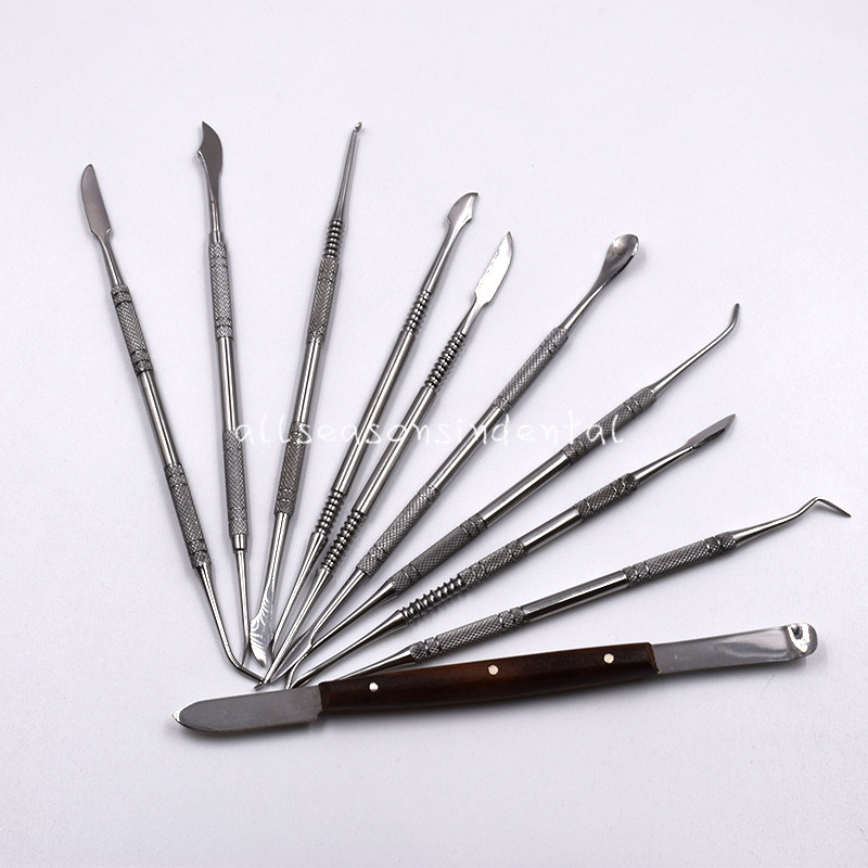 Dental Lab Equipment Surgical Wax Carving Tools Set Dentist Sculpture Knife Inst
