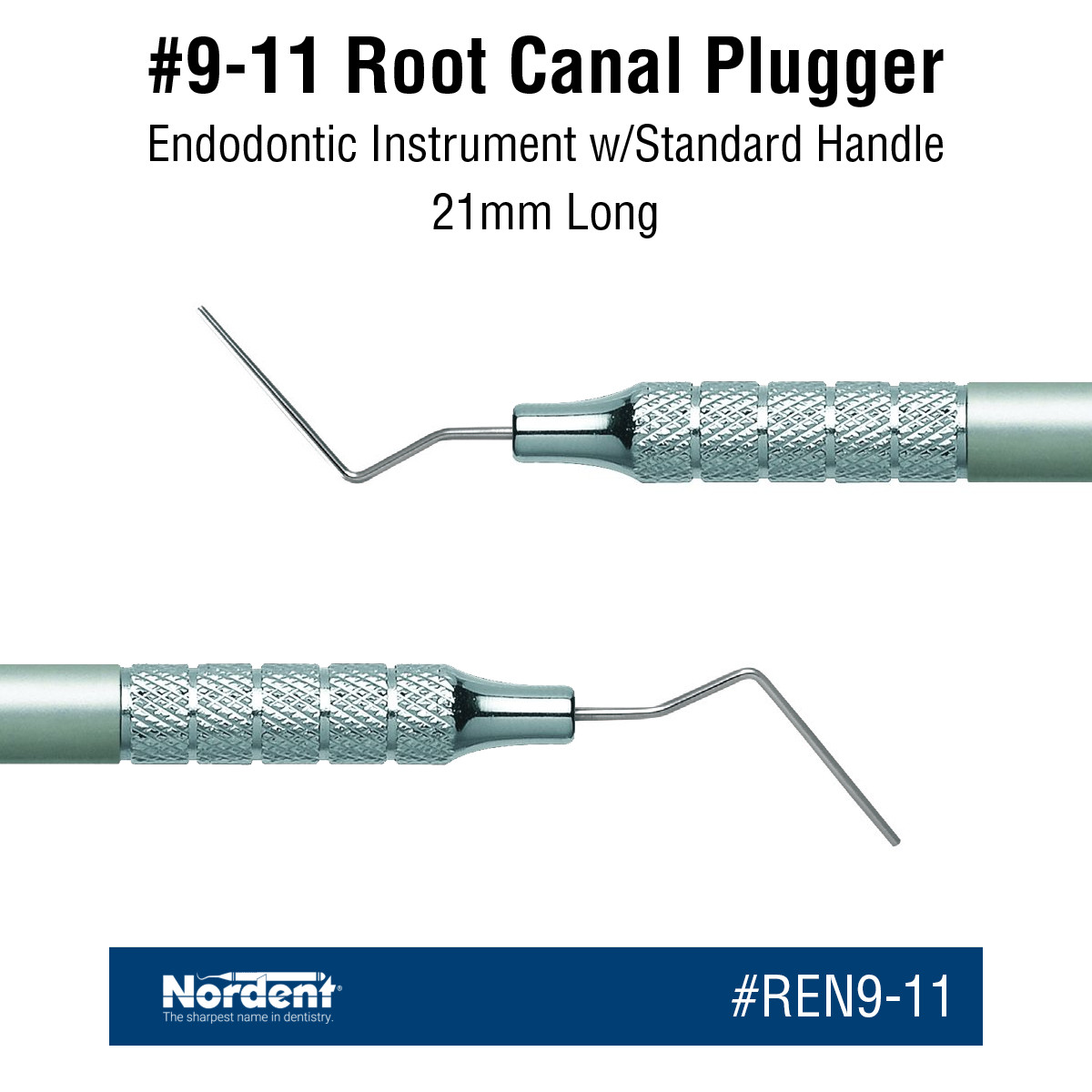 1x Dental NORDENT #9-11 Root Canal Plugger #5ST #REN9-11