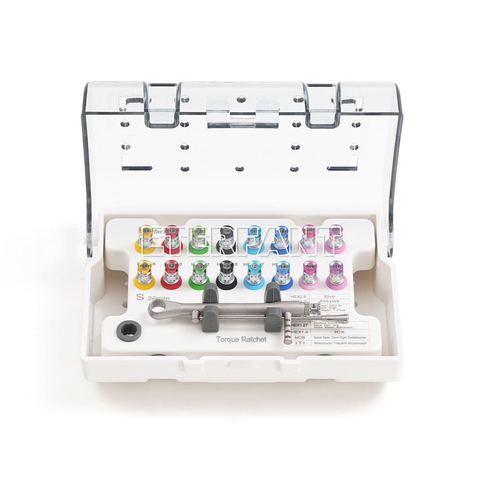 Dental Implant Surgical Kit – Complete Set w/Torque Ratchet and Universal Driver