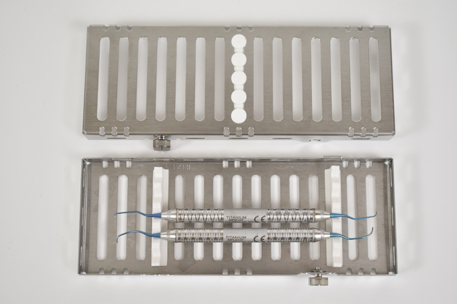 Hu-Friedy Dental Implant Instruments Set of 2 w/White Sterilization Cassette