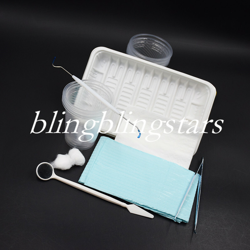 7 Pcs/Set Dental Disposable Instrument Examination Professional Tools 1 Kit