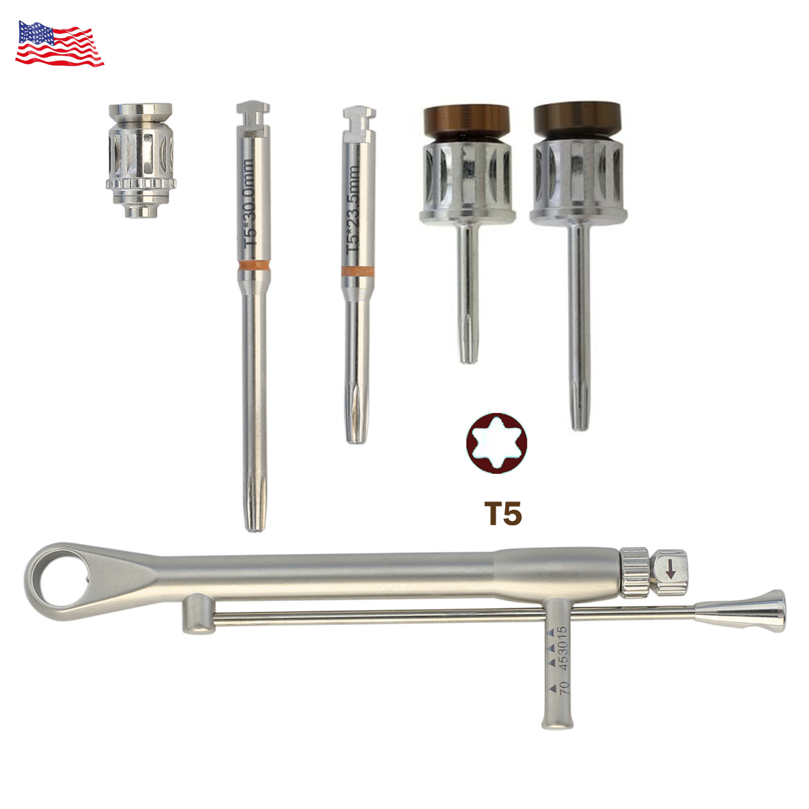Dental Implant NOBEL Screwdriver UniGrip Torque Wrench Ratchet Abutment Adapter