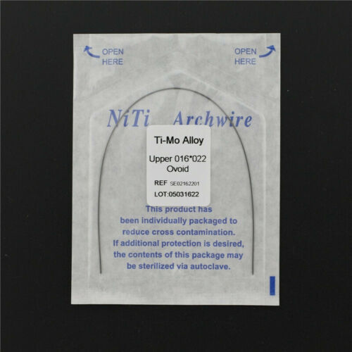 5-Pcs Dental Ortho Wire Ti-Mo Titanium Molybdenum Alloy Arch Wires TMA Rectangle