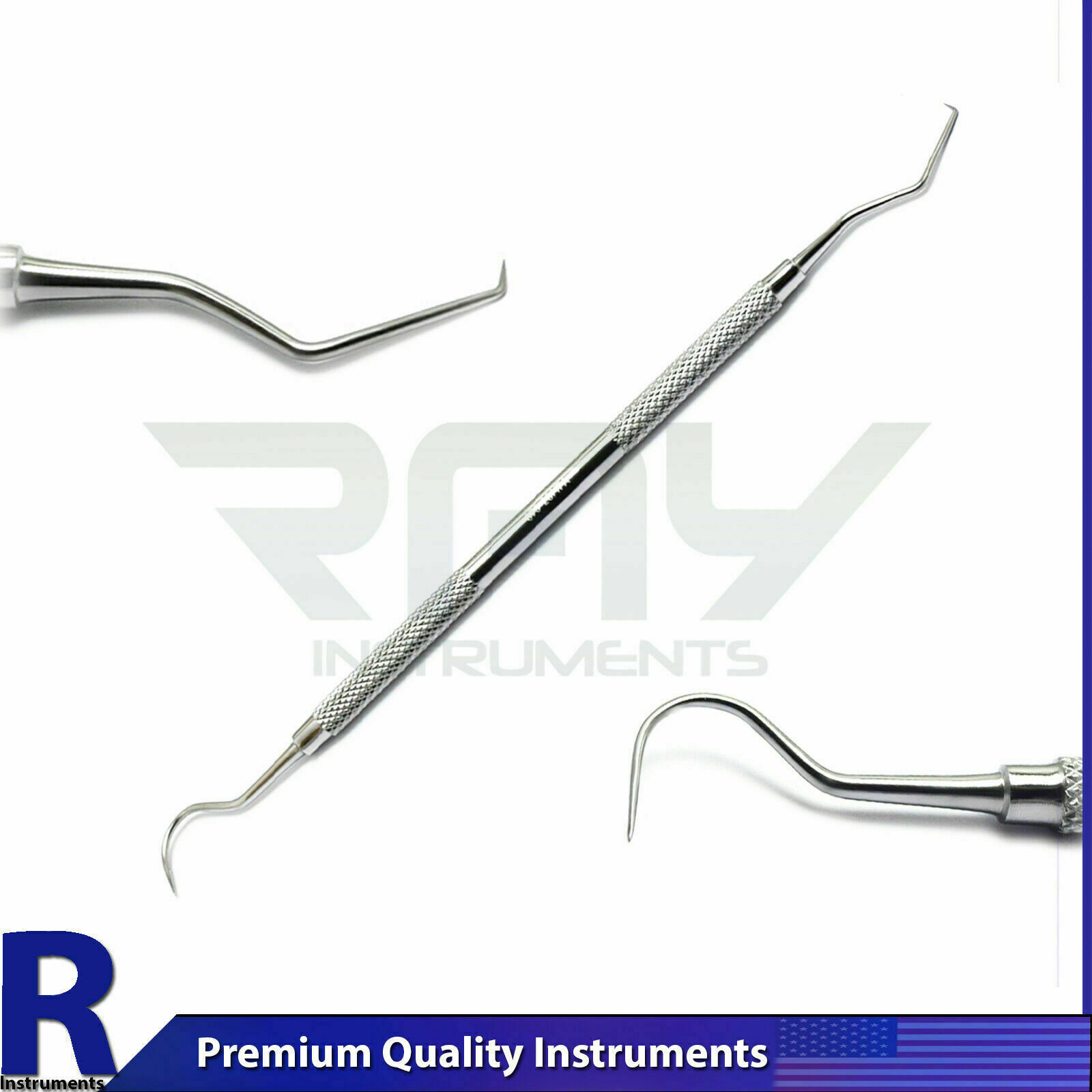 Set Of 3 Dental Probe 9 Explorer 23/17A Dentist Teeth Cleaning Hygienist Probes