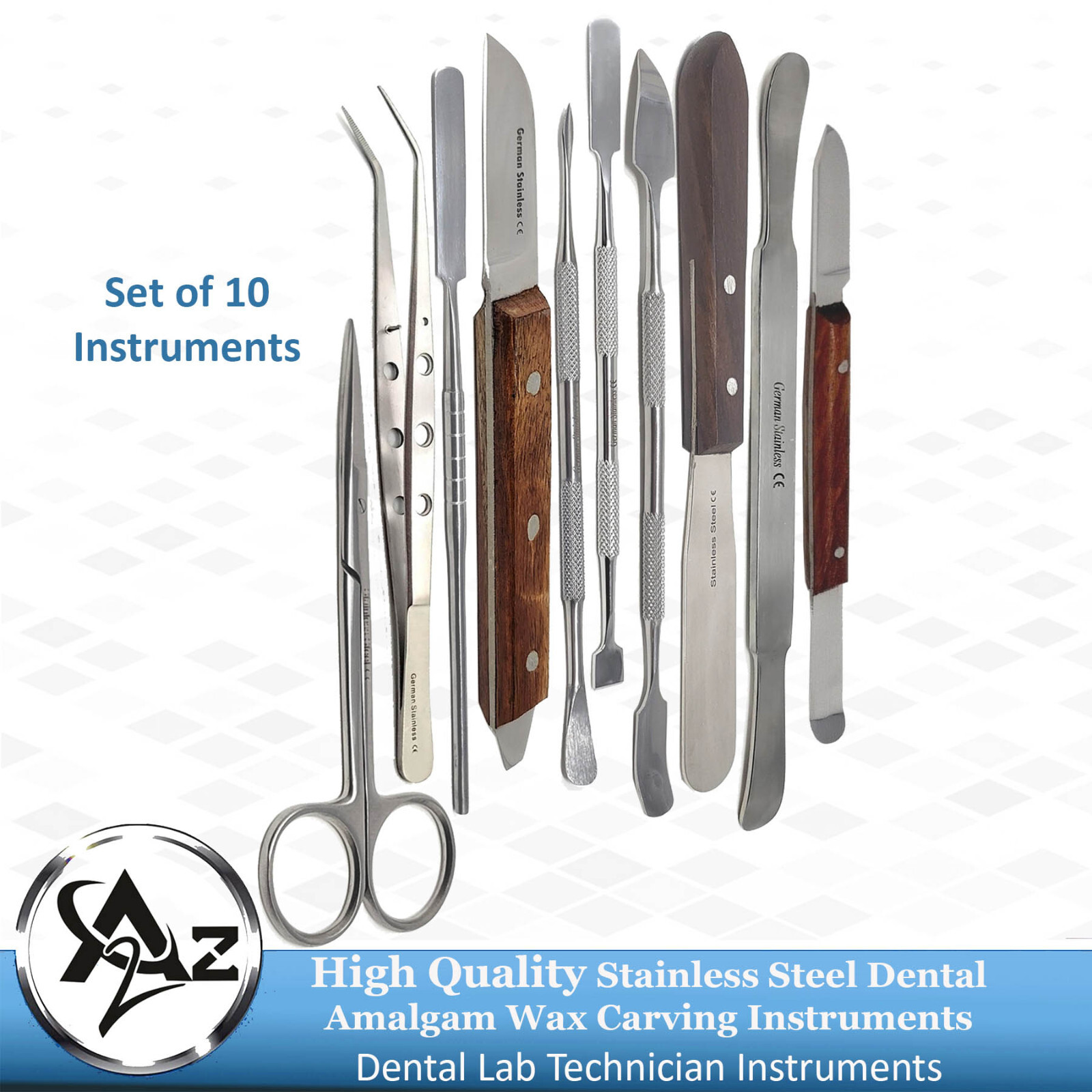 Dental Amalgam Wax Carver Laboratory Technician Waxing Modelling Knives Spatulas
