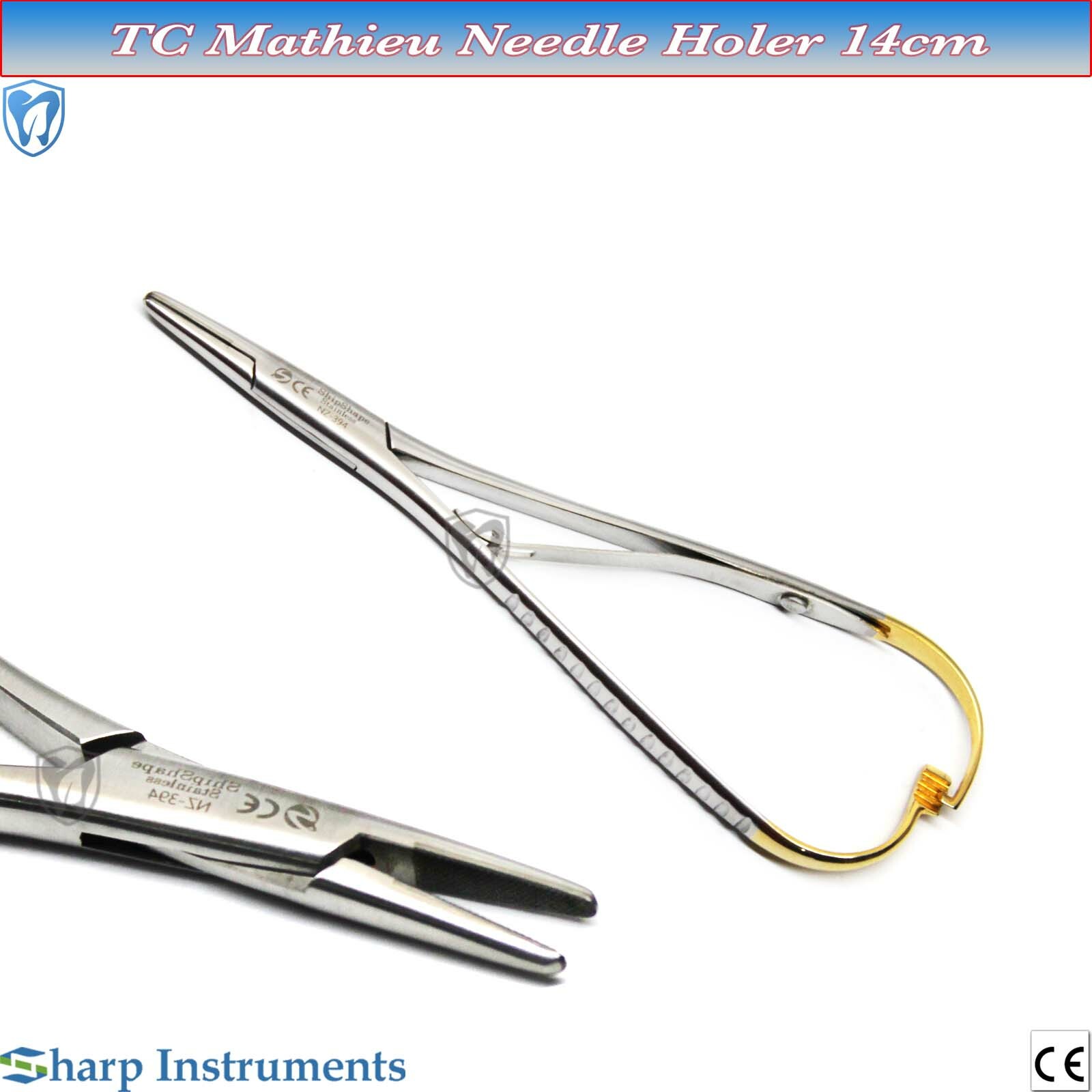 1X Dental Orthodontic Instruments Orthodontic Mathieu Plier Needle Holder TC Jaw