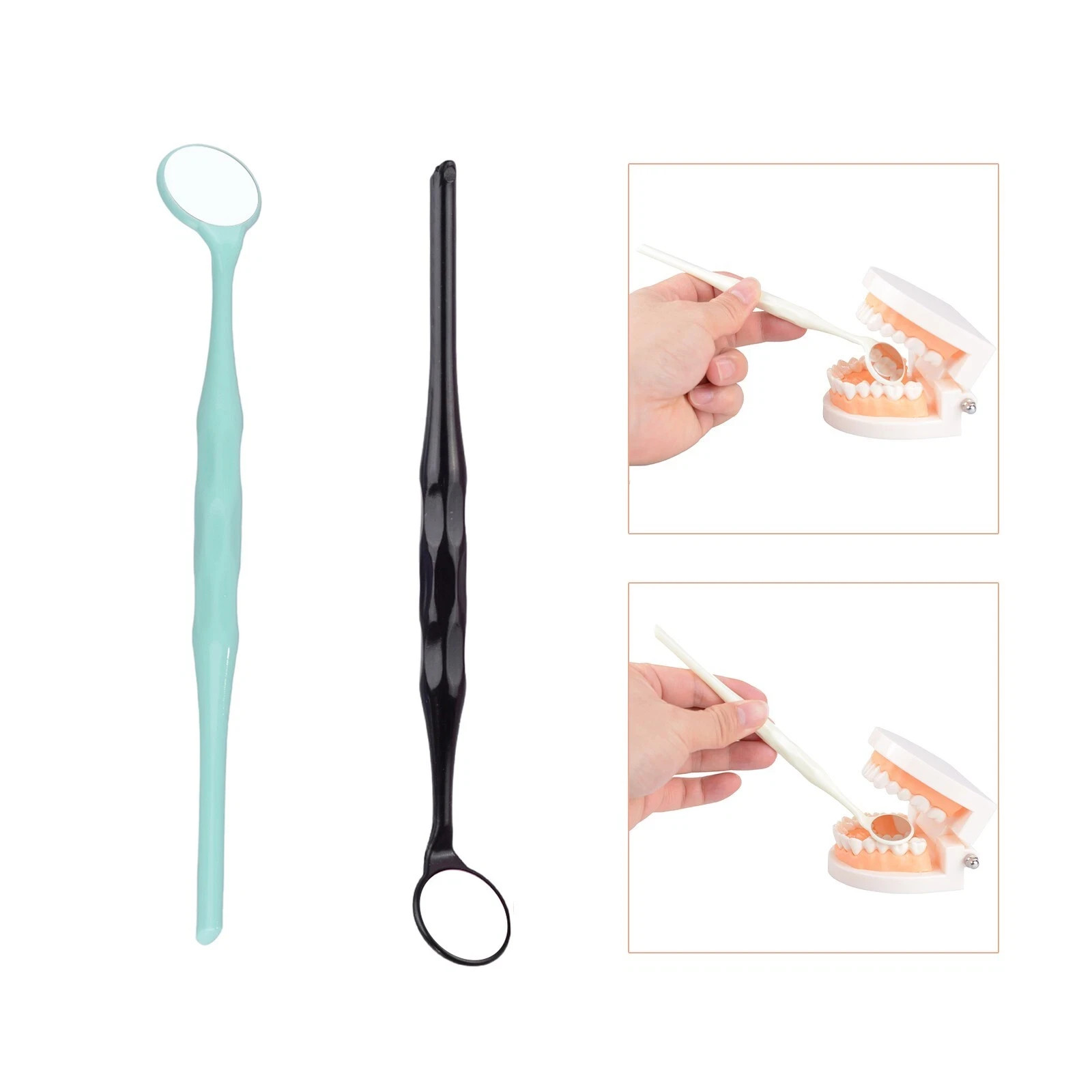 10/ Dental Anti-fog Mouth Mirror Front Surface Double Side Examination Reflector