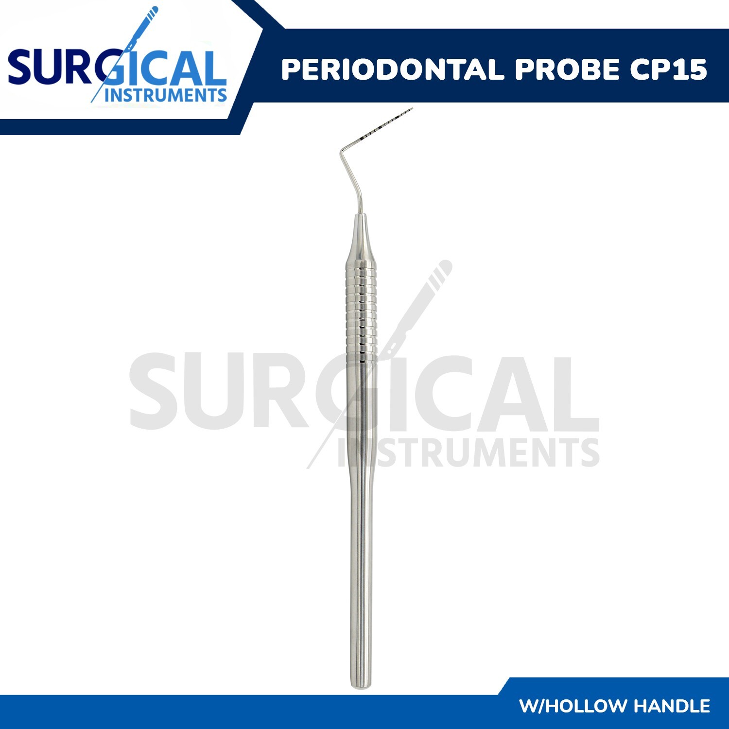 Periodontal Color Coded Marking Surgical Probes Williams CP-15 Hollow Handle