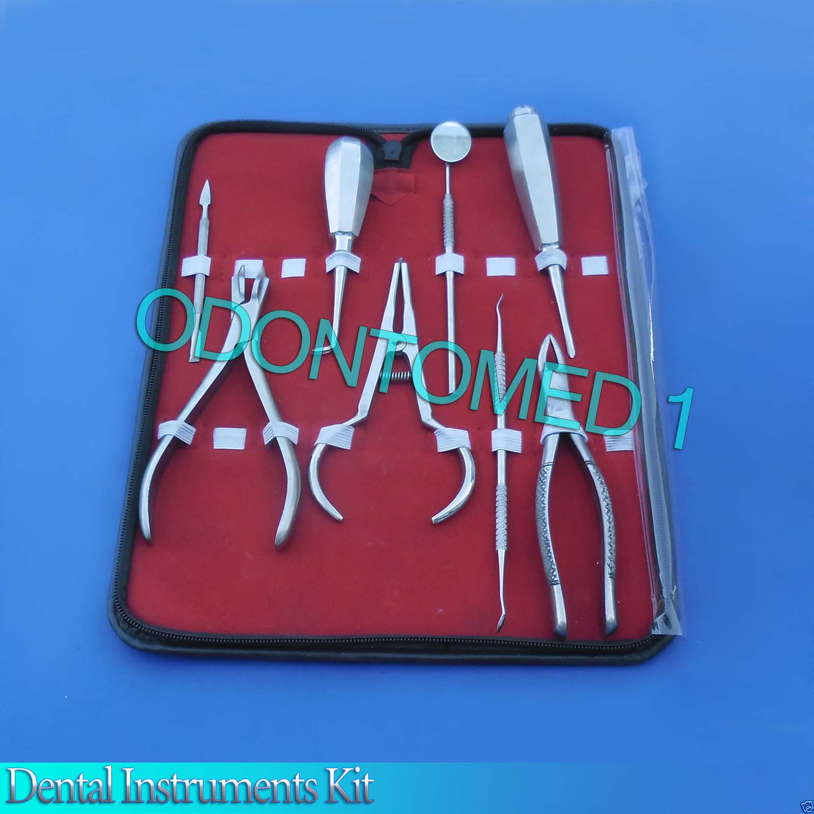 DENTAL KIT PLIERS ELEVATOR MIRROR HANDLE EXTRACTION FCP
