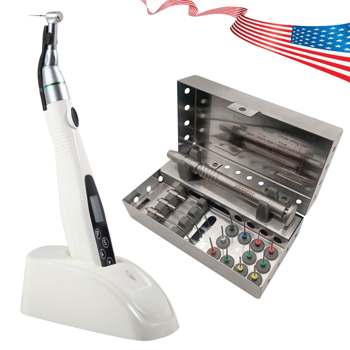 Dental Root Canal File Extractor Broken Files/Endodontic LED Endo Motor Wireless