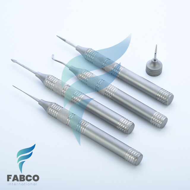 Flexible Periotome For Dental Implant Straight And Cirved Tooth Extraction 5Pcs