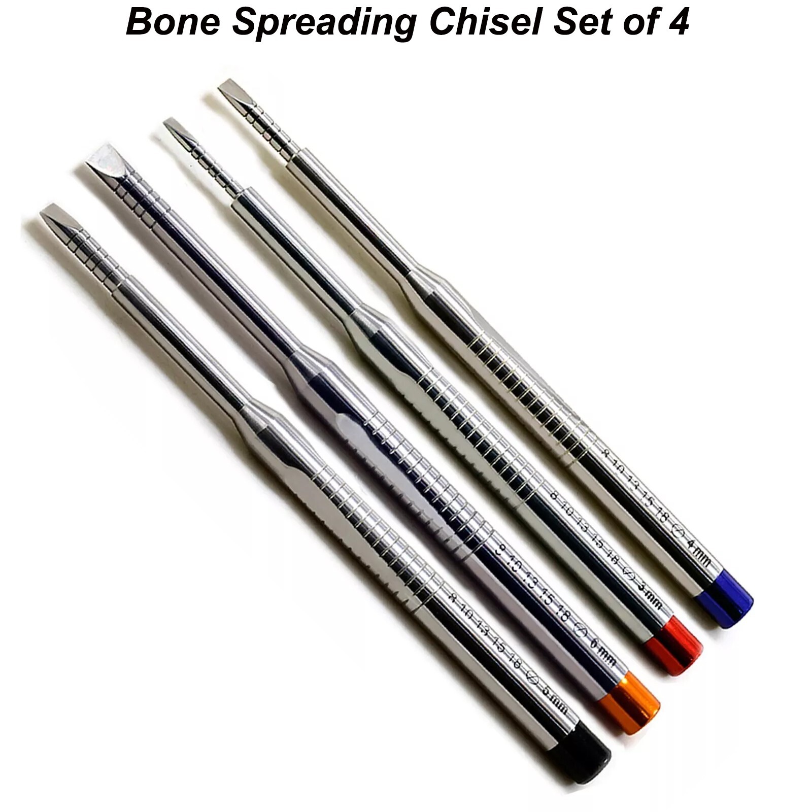 Set of 4 Dental Bone Expansion Spreading Chisel Screw Driver Implant Instruments