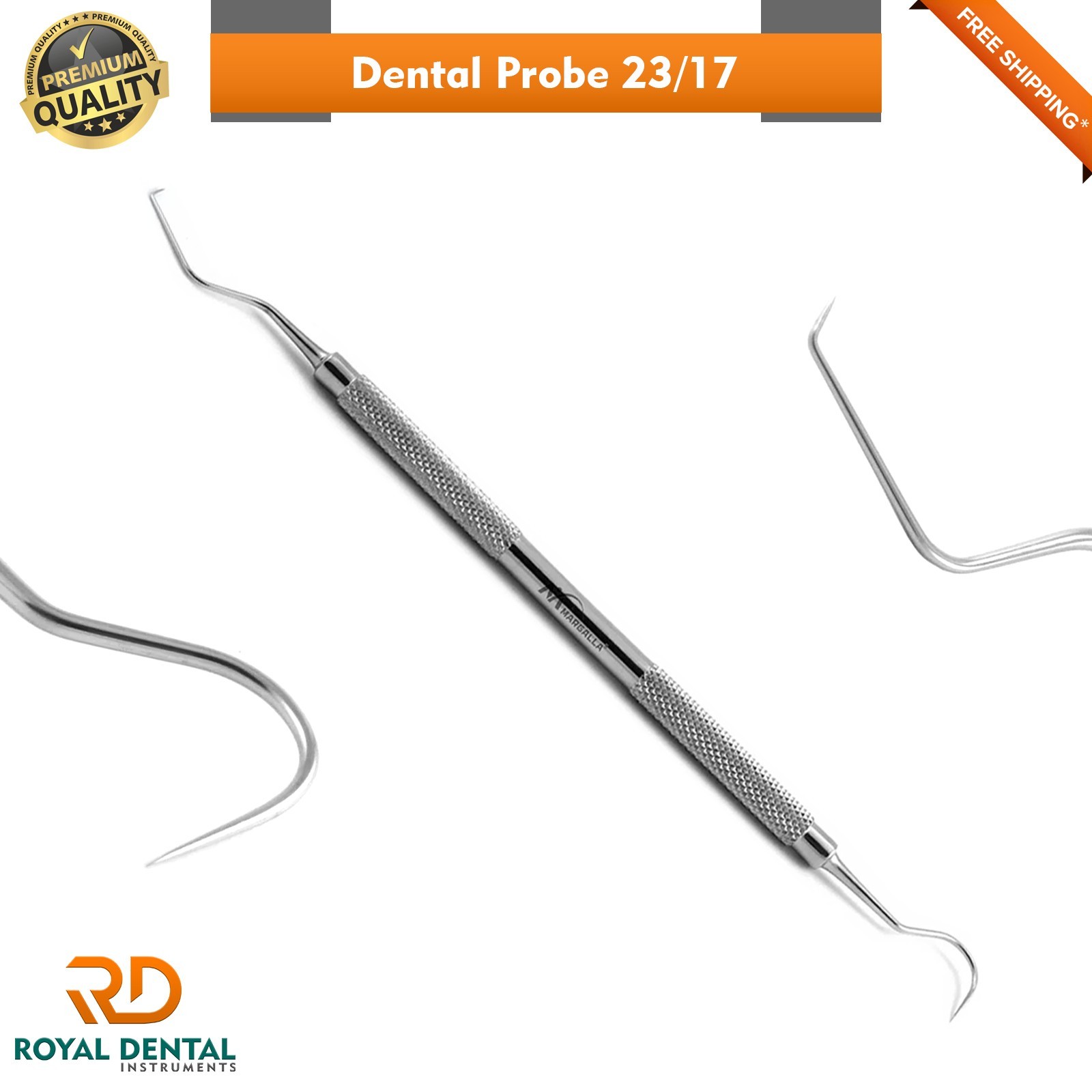 Dental Probe 23/17 Dental Explorer Tarter Scraper Periodontal Double Ended Tool