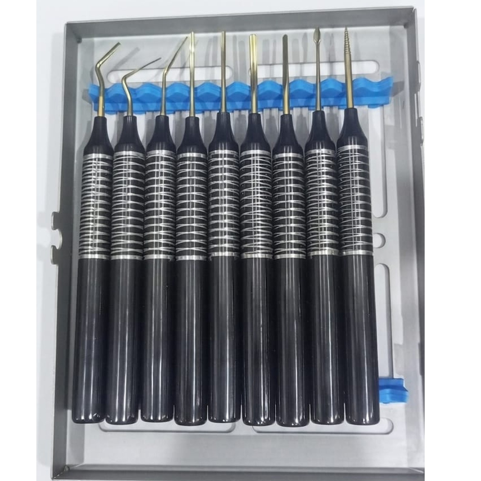 Periotome Periodontal Flexible Straight & Curved 9 Pcs Dental Instrument