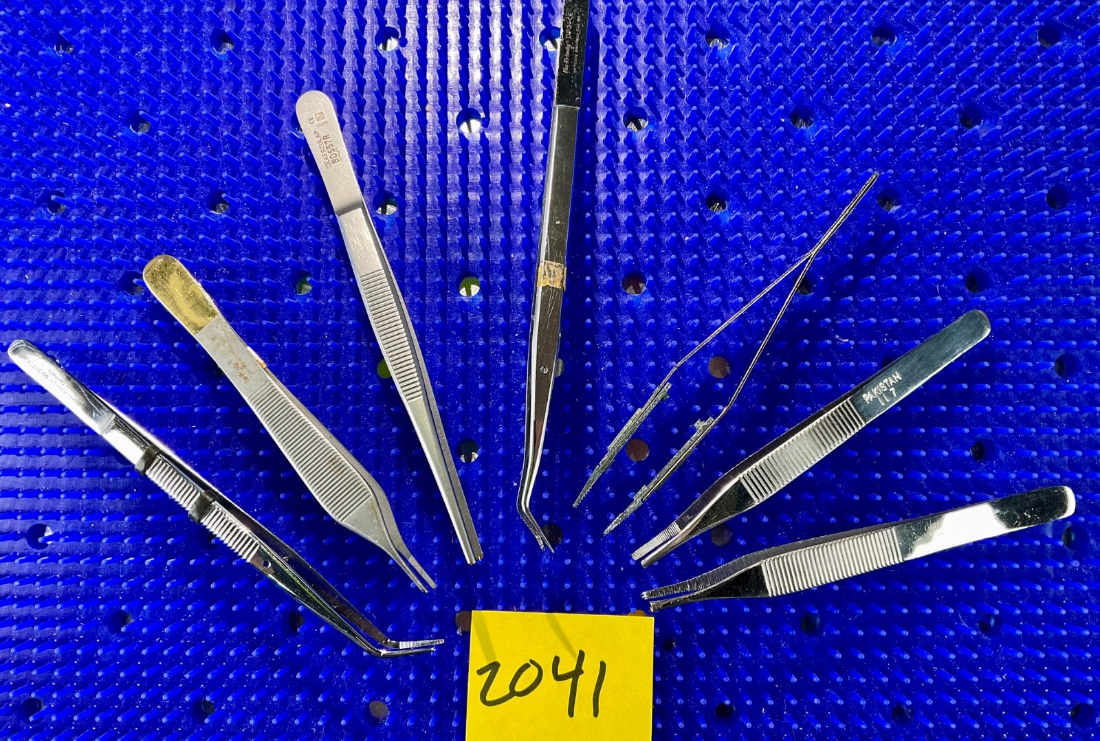 Lot Of 7 Precision Tweezers Dental Hand Tools – Used