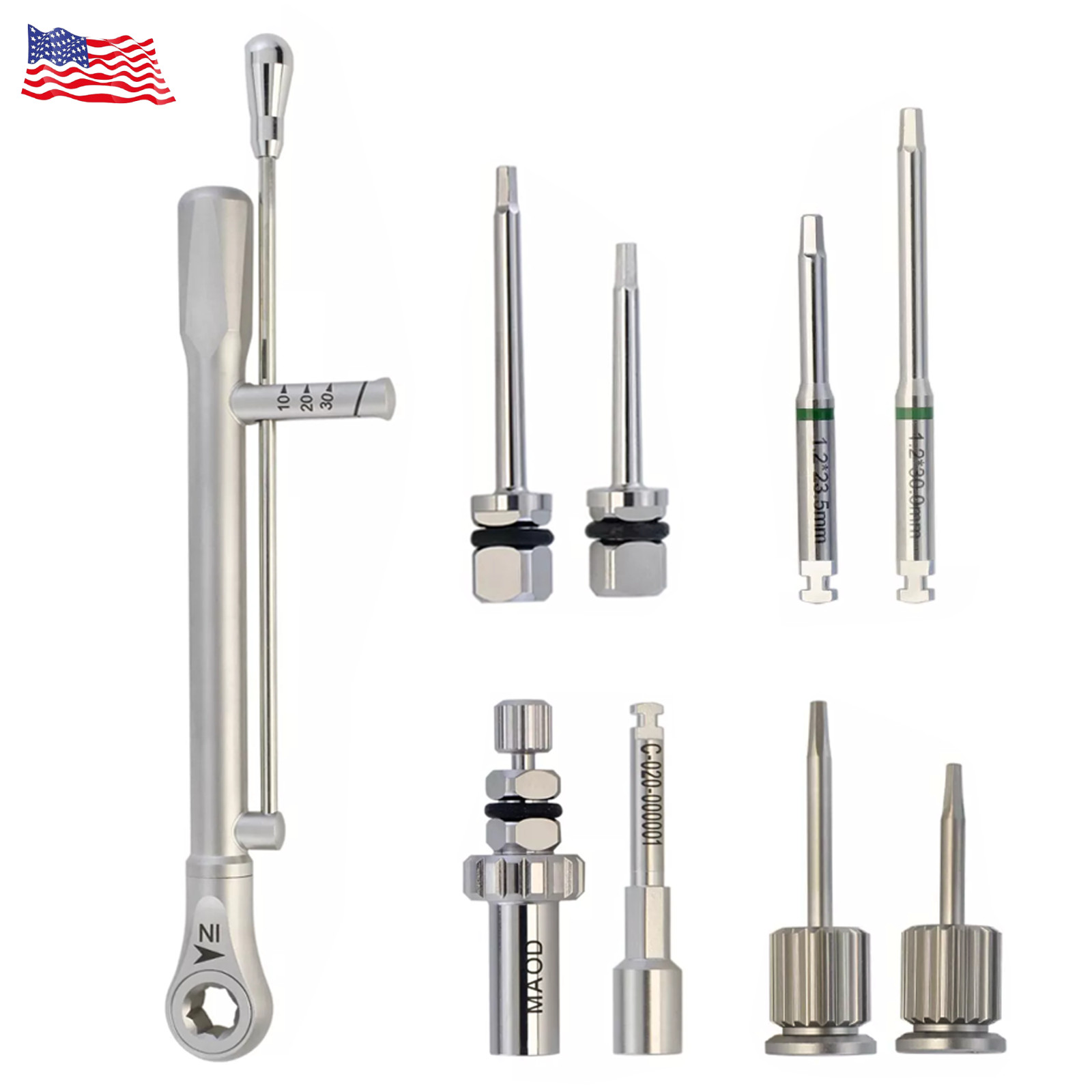 Implant Prosthetic Kit Hiossen Osstem Fit Torque Wrench Driver Hex 1.2 Multi ABT