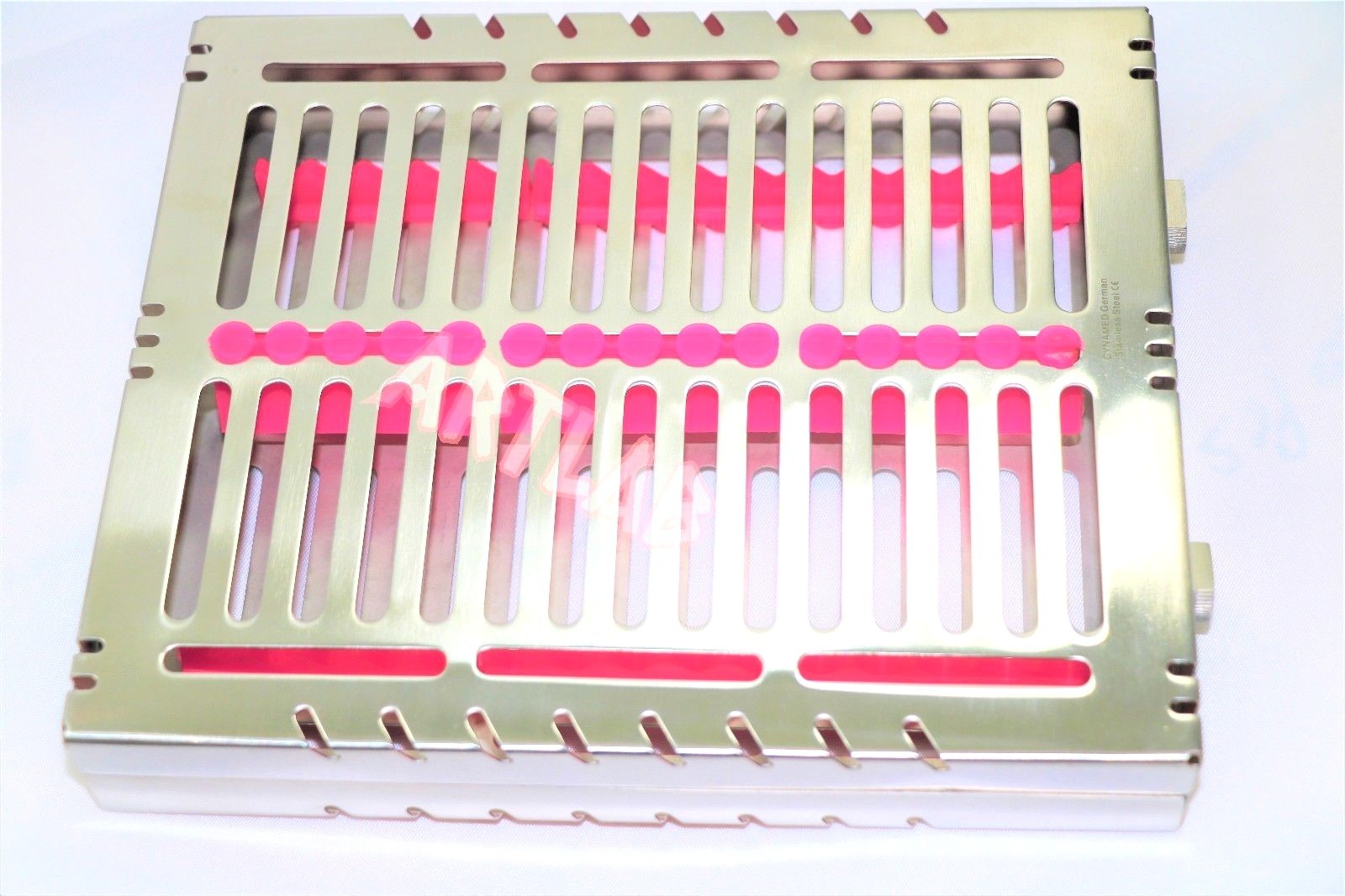 NEW GERMAN DENTAL AUTOCLAVE STERILIZATION CASSETTES RACK BOX FOR 15 INSTRUMENTS