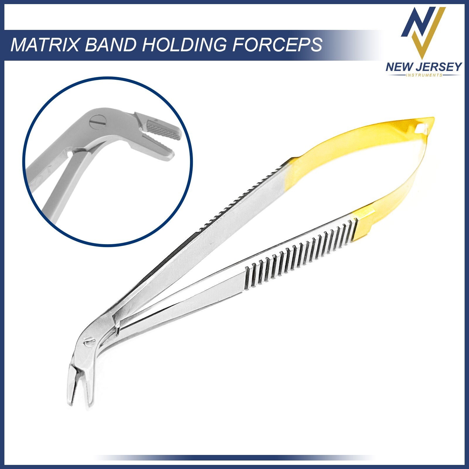 Dental Sectional Hold Matrix Inserting Band Holding Forceps Tweezers TC Tip