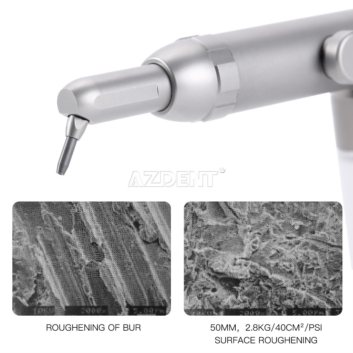 AZDENT Dental Air Abrasion Alumina Polisher Sandblasting Gun Sandblaster 4 Hole